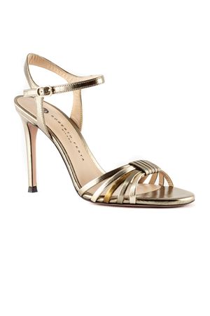 Regen Luxor sandal in gold and platinum metallic leather ROBERTO FESTA | REGENLUXORALBAOROPLATINO